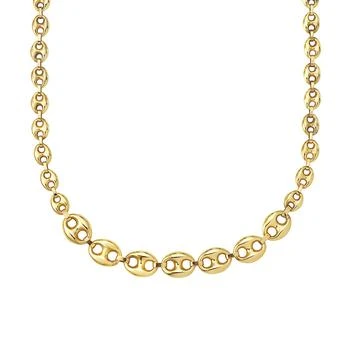 Fine Jewelry | 18" Mariner Puff Chain Necklace 14k gold,商家Premium Outlets,价格¥19266