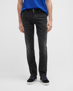 Brioni价格, Brioni | Men's Distressed Black Wash Denim Jeans商品图片 