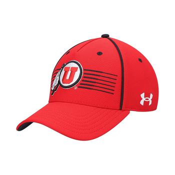Under Armour | Men's Red Utah Utes Iso-Chill Blitzing Accent Adjustable Hat商品图片,
