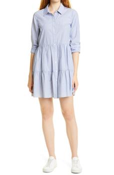 VERONICA BEARD是什么牌子, VERONICA BEARD | Jemila Long Sleeve Cotton Shirtdress商品图片 3.8折