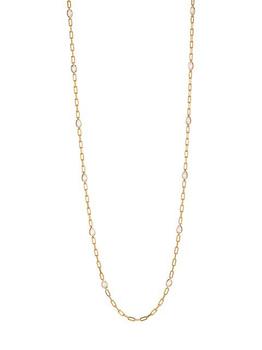 推荐Elevate 18K Goldplated Cubic Zirconia Paperclip Chain Necklace商品