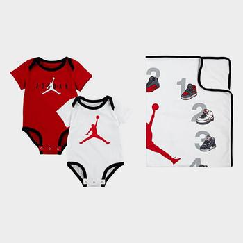 aj3, Jordan | Infant Jordan First-Year Milestone Bodysuit and Blanket 3-Piece Set商品图片 