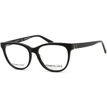 推荐Kenneth Cole New York Men's Eyeglasses - Shiny Black Round Shaped Frame | KC0334 001商品