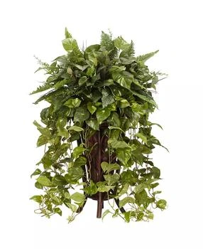 NEARLY NATURAL | Vining Mixed Greens w/ Decorative Stand Silk Plant,商家Macy's,价格¥1309