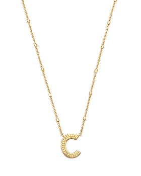 Kendra Scott, Kendra Scott | Letter C Adjustable Pendant Necklace in 14K Gold Plated, 19"商品图片 额外9折, 额外九折
