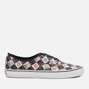 推荐Vans Men's Love Letters Authentic Trainers - Black/True White商品