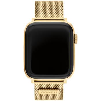 Coach | Gold-Tone Mesh Bracelet for Apple Watch® 42/44/45mm商品图片,7折