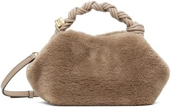 Ganni | Taupe Fluffy Small Bou Bag 