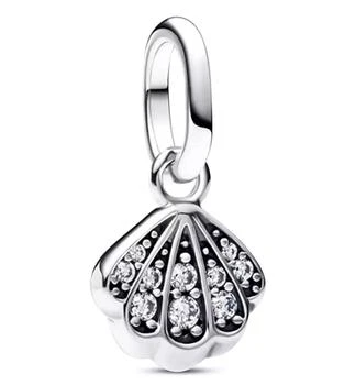 PANDORA | Sparkling Shell Mini Dangle Charms,商家Macy's,价格¥258