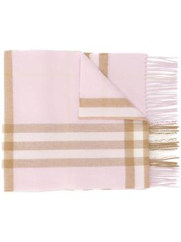 推荐Burberry Womens Pink Cashmere Scarf商品