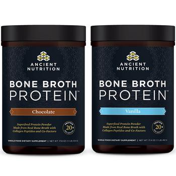 商品Bone Broth Protein Chocolate and Vanilla,商家Ancient Nutrition,价格¥696图片