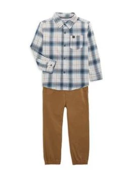 Calvin Klein | Little Boy's 2-Piece Plaid Shirt & Pants Set 5.8折