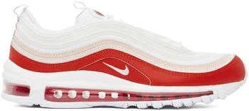 NIKE | White & Red Air Max 97 Sneakers 5.8折, 独家减免邮费