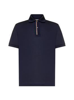 Paul Smith | Paul Smith Short-Sleeved Striped Trim Polo Shirt商品图片,6.7折起