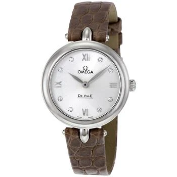 推荐Pre-owned  De Ville Prestige Dewdrop Quartz Diamond Silver Dial Ladies Watch商品