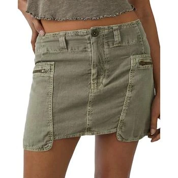 推荐Free People Womens Mini Solid Mini Skirt商品