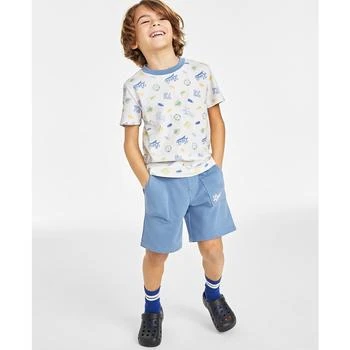 Levi's | Toddler and Little Boys Badges T-shirt and Shorts Set,商家Macy's,价格¥188