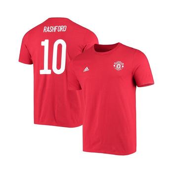 亚历山大王联名阿迪达斯, Adidas | Men's Marcus Rashford Red Manchester United Amplifier Name and Number T-shirt商品图片 