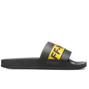 推荐Off-White c/o Virgil Abloh Industrial Pool Slider - Black/Yellow商品