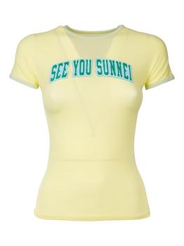 SUNNEI | Sunnei Logo Patch Crewneck T-Shirt商品图片,5.3折