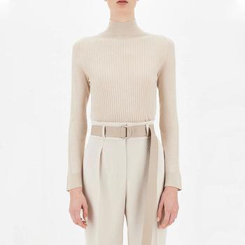 maxmara好不好, Max Mara | SAMOVAR 白色女士高领修身羊毛毛衣【香港仓极速发货】商品图片 7.6折×额外6折, 额外六折