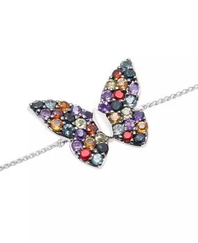 Macy's | Multi-Gemstone Butterfly Bolo Bracelet (7/8 ct. t.w.) in Sterling Silver,商家Macy's,价格¥694