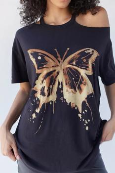 Urban Outfitters | UO Slashed Butterfly Tee商品图片,5.1折
