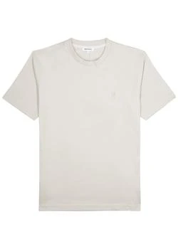 推荐Johannes logo-embroidered cotton T-shirt商品
