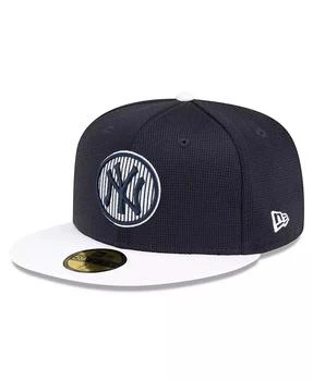 New Era | Men's Navy New York Yankees 2024 Batting Practice 59FIFTY Fitted Hat,商家Macy's,价格¥337