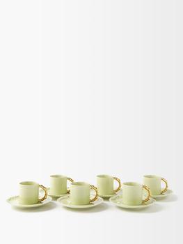 商品L’Objet | X Haas Brothers Mojave set of six espresso cups,商家MATCHES,价格¥6674图片