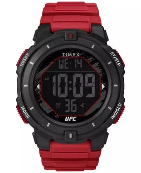 Timex | Men's UFC Rumble Digital Red Polyurethane Strap 50mm Round Watch,商家Macy's,价格¥478