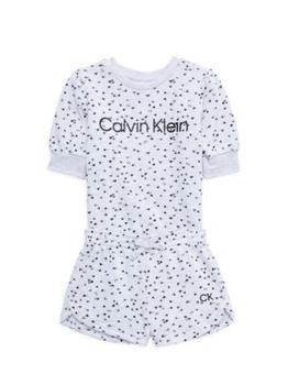 Calvin Klein | Little Girl’s 2-Piece Sweatshirt & Shorts Set商品图片,4.5折