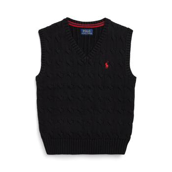 商品Ralph Lauren | Toddler and Little Boys Cable- Knit Sweater Vest,商家Macy's,价格¥214图片