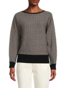 Tahari | Geometric Dolman Sleeve Sweater商品图片,5.1折