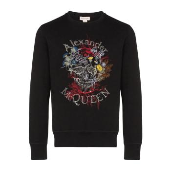 推荐ALEXANDER MCQUEEN 男士黑色棉质套头衫 599610-QOZ76-0901商品