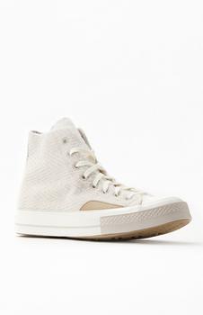 Converse | Khaki Chuck 70 Cozy High Top Sneakers商品图片,
