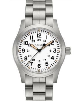 Hamilton | Hamilton Khaki Field Mechanical White Dial Steel Men's Watch H69529113商品图片,6.5折