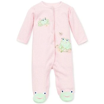 Little Me | Baby Frogs Snap Up Footed Cotton Coverall 独家减免邮费