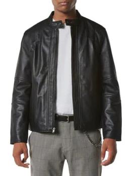 Marc New York by Andrew Marc | Keppler Leather Racer Jacket商品图片,4.2折
