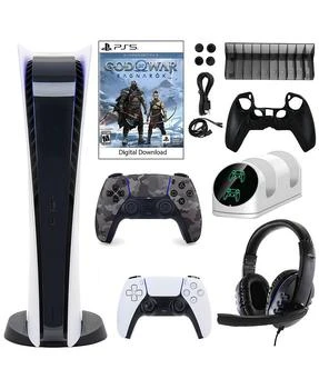 推荐PS5 Digital GOW Console with Extra Gray Camo Dualsense Controller and Accessories Kit商品