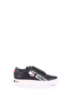 Love Leather, Love Moschino | Love Moschino Women's Black Leather Sneakers商品图片 