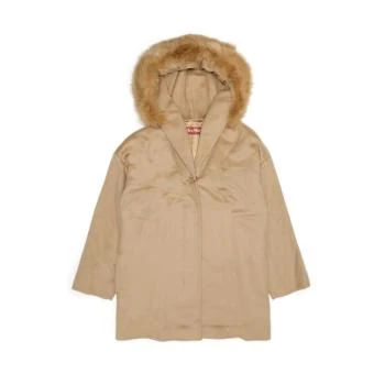 推荐MAX MARA 女士米色连帽大衣 60860749-600-003商品