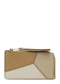 Loewe | Puzzle colour-blocked leather coin purse 