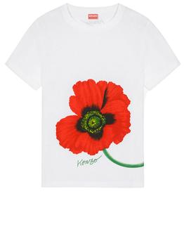 推荐Kenzo Poppy white t-shirt商品