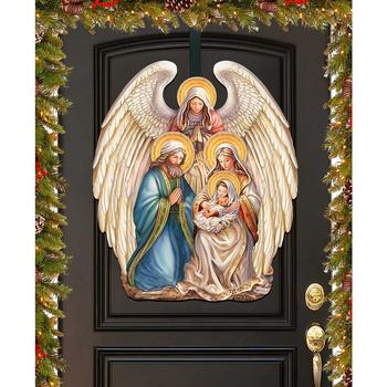 商品Designocracy | Nativity with Angel Christmas Wooden Door Decor Wall Decor G. DeBrekht,商家Macy's,价格¥1130图片