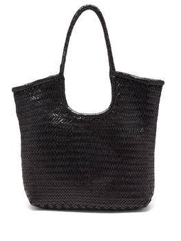 product Triple Jump woven-leather basket bag image