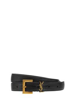 圣罗兰皮带, Yves Saint Laurent | 2cm Monogram Leather Belt商品图片 