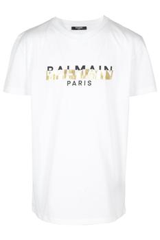 Balmain | Balmain Kids Logo Printed Crewneck T-Shirt商品图片,4.8折起