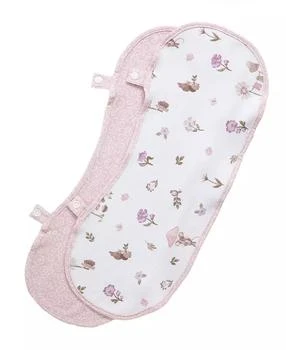 Living Textiles | Baby Girls 2-Pack Mushroom House Collection Bib Burp Cloth,商家Macy's,价格¥111