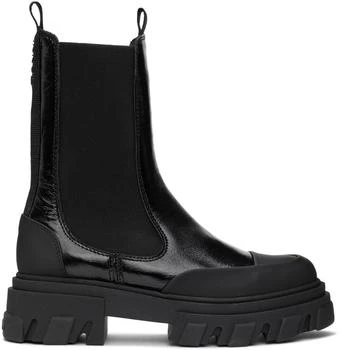 推荐Black Naplack Chunky Chelsea Boots商品